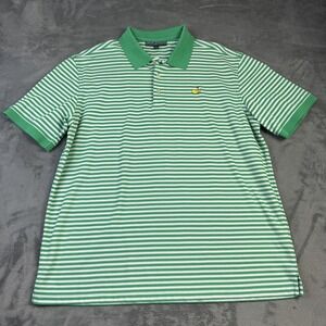 Masters Collection Polo Shirt Mens‎ XL Green White Striped Golf Augusta National